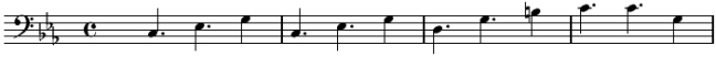 Bass excerpt from Tropical Nights